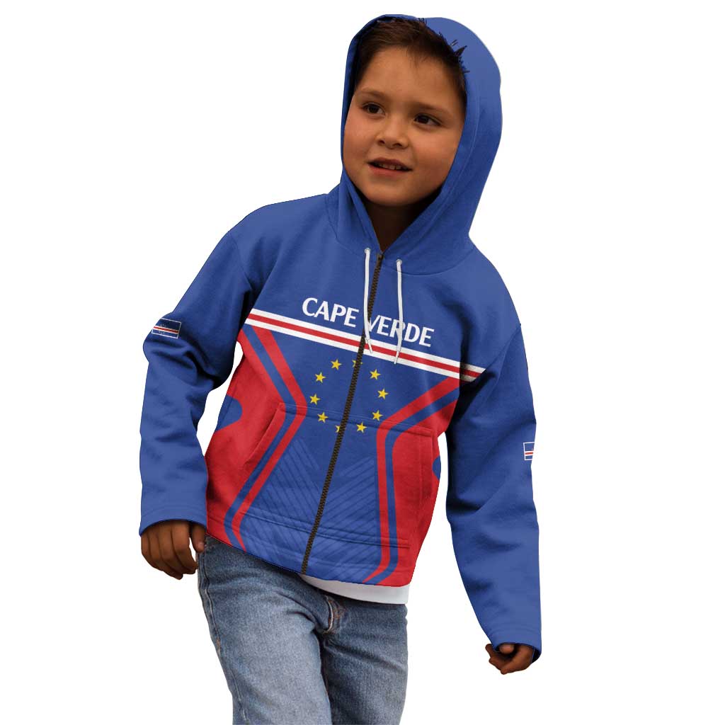 Custom Cape Verde Football Spirit Kid Hoodie Est 1979 - Wonder Print Shop