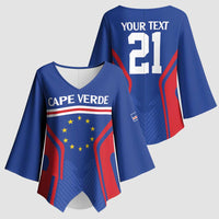Custom Cape Verde Football Spirit Kimono Sleeve Blouse Est 1979 - Wonder Print Shop