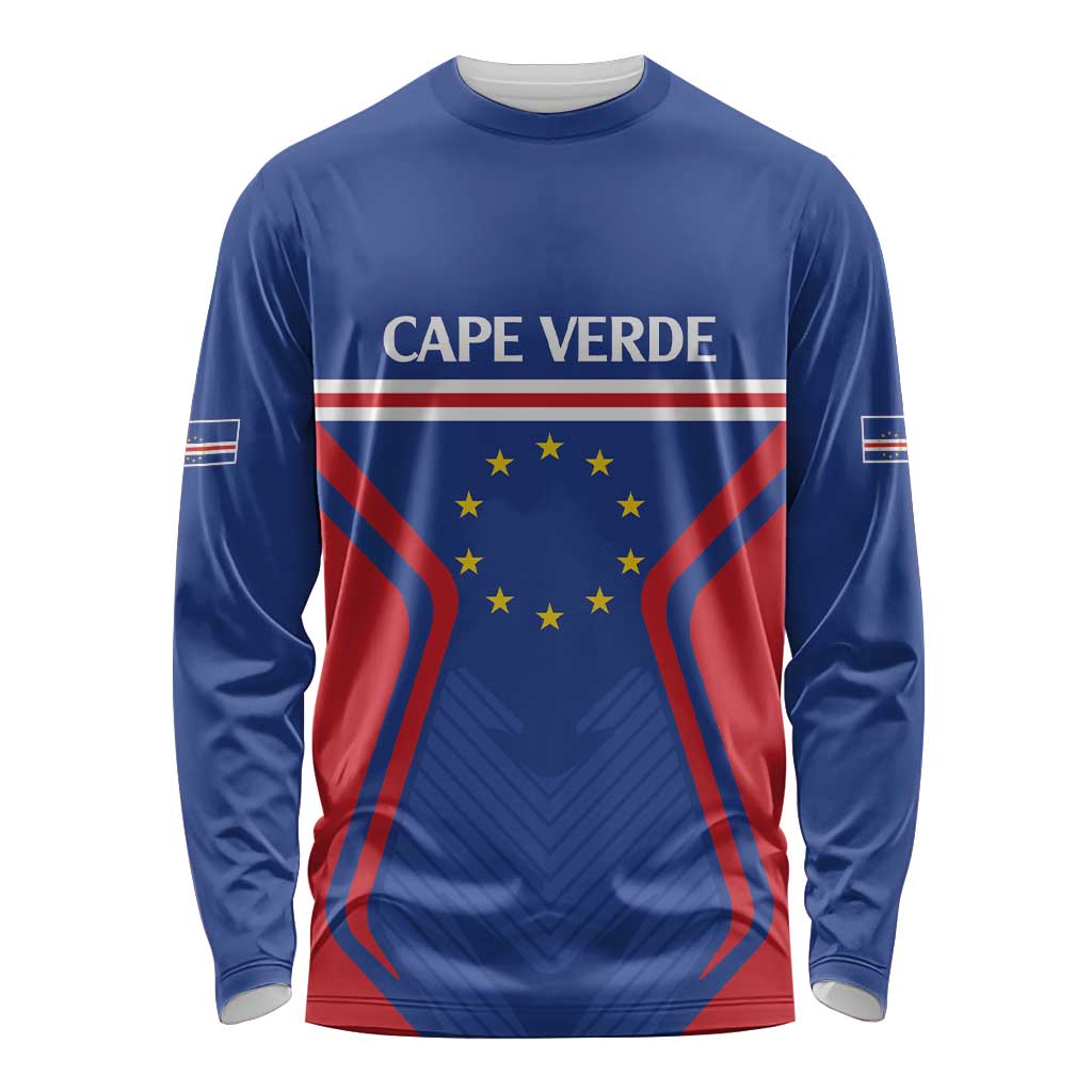 Custom Cape Verde Football Spirit Long Sleeve Shirt Est 1979 - Wonder Print Shop