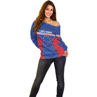 Custom Cape Verde Football Spirit Off Shoulder Sweater Est 1979 - Wonder Print Shop