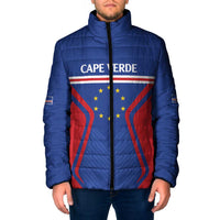 Custom Cape Verde Football Spirit Padded Jacket Est 1979 - Wonder Print Shop