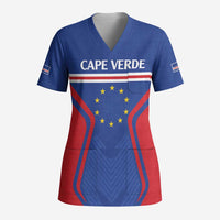 Custom Cape Verde Football Spirit Scrub Top Est 1979 - Wonder Print Shop