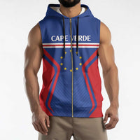 Custom Cape Verde Football Spirit Sleeveless Zip Hoodie Est 1979 - Wonder Print Shop
