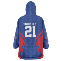 Custom Cape Verde Football Spirit Wearable Blanket Hoodie Est 1979 - Wonder Print Shop