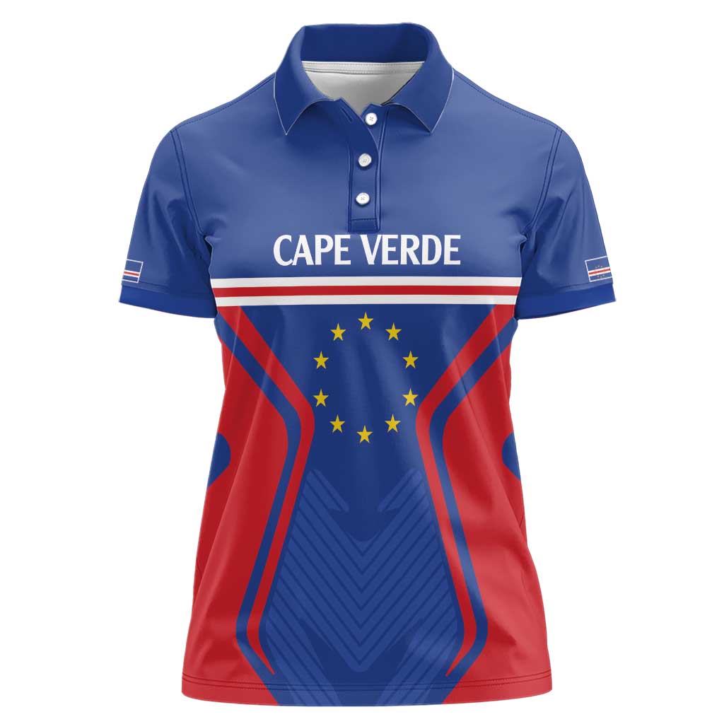 Custom Cape Verde Football Spirit Women Polo Shirt Est 1979 - Wonder Print Shop