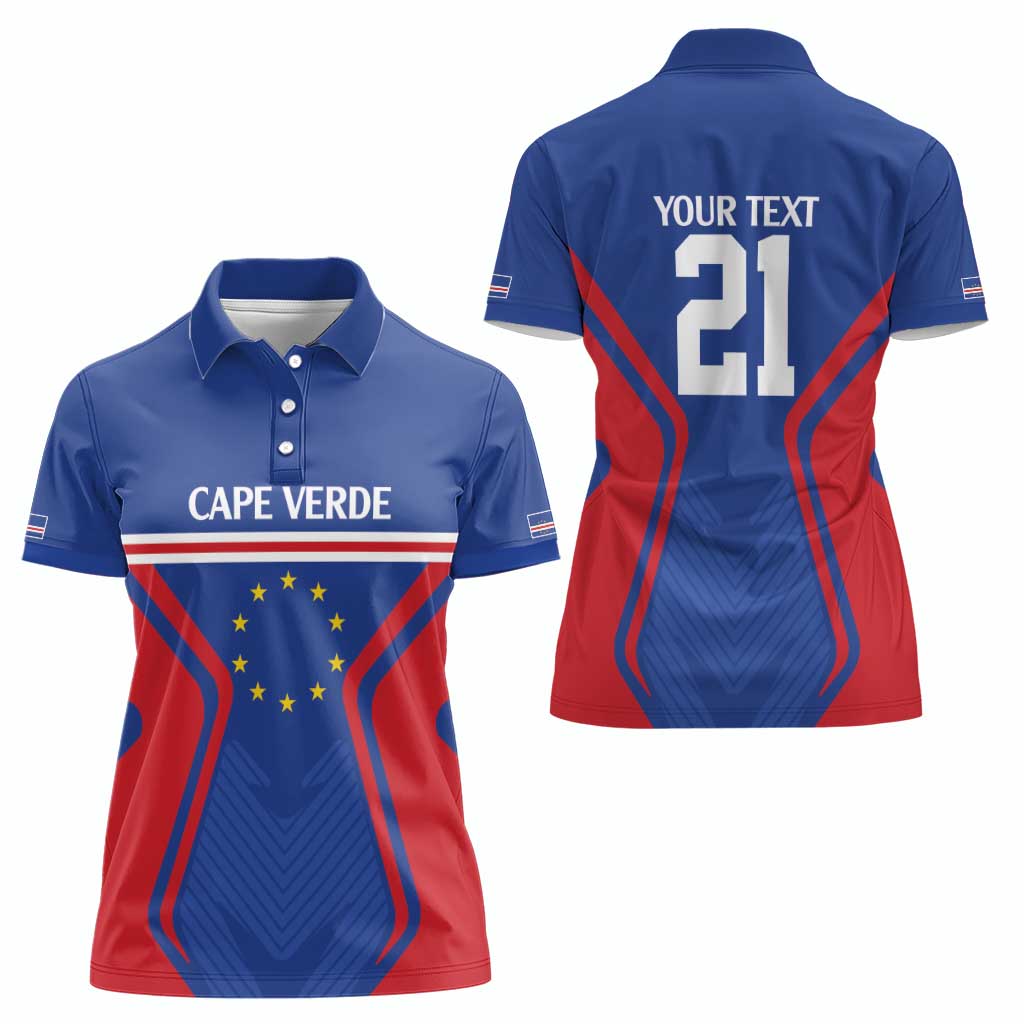 Custom Cape Verde Football Spirit Women Polo Shirt Est 1979 - Wonder Print Shop