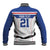 Custom Cape Verde Pride Baseball Jacket Blue Sharks Rising - Wonder Print Shop