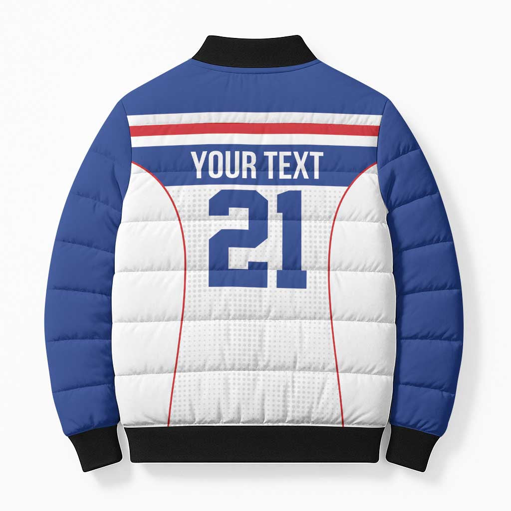 Custom Cape Verde Pride Bomber Puffer Jacket Blue Sharks Rising - Wonder Print Shop