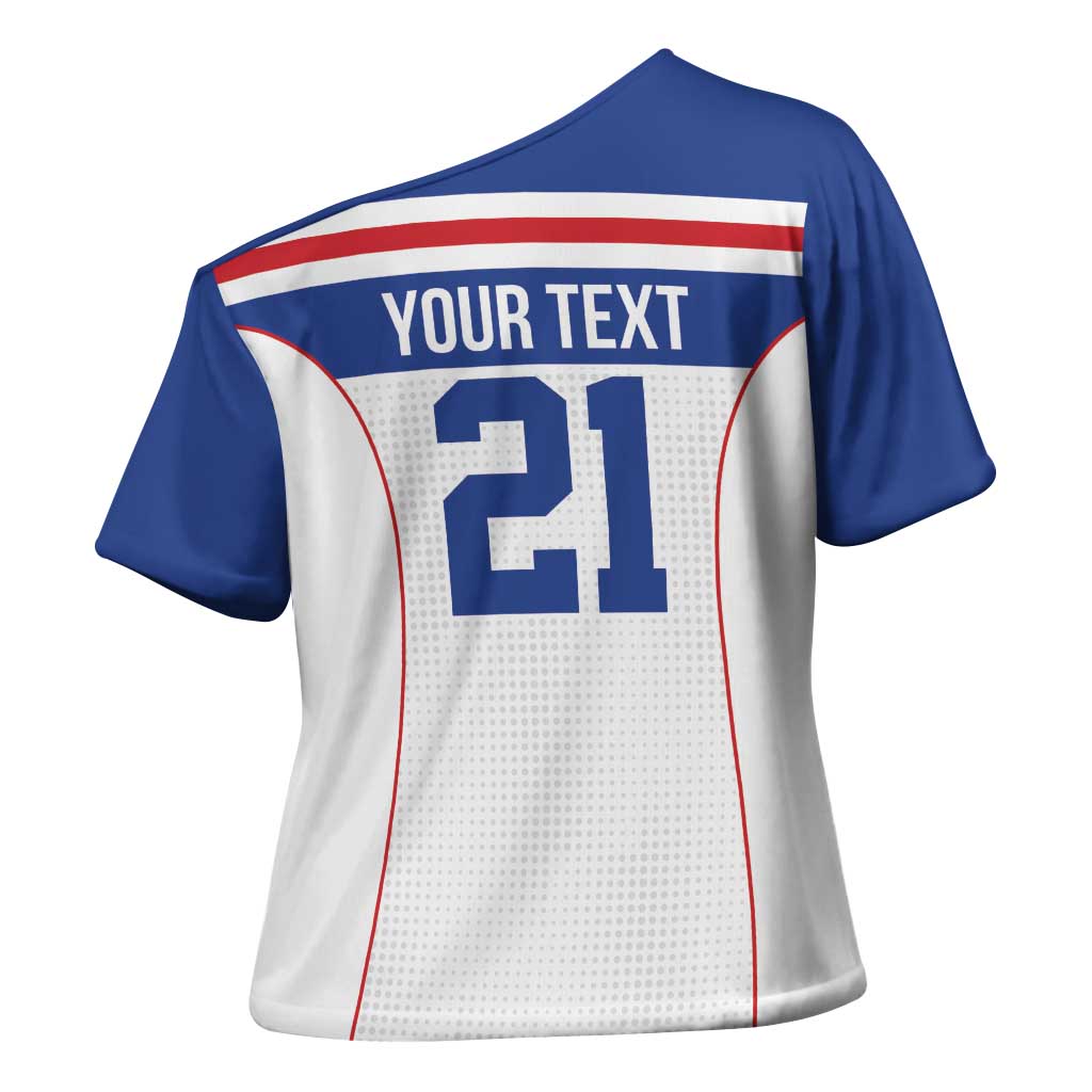 Custom Cape Verde Pride Cross Shoulder Shirt Blue Sharks Rising - Wonder Print Shop