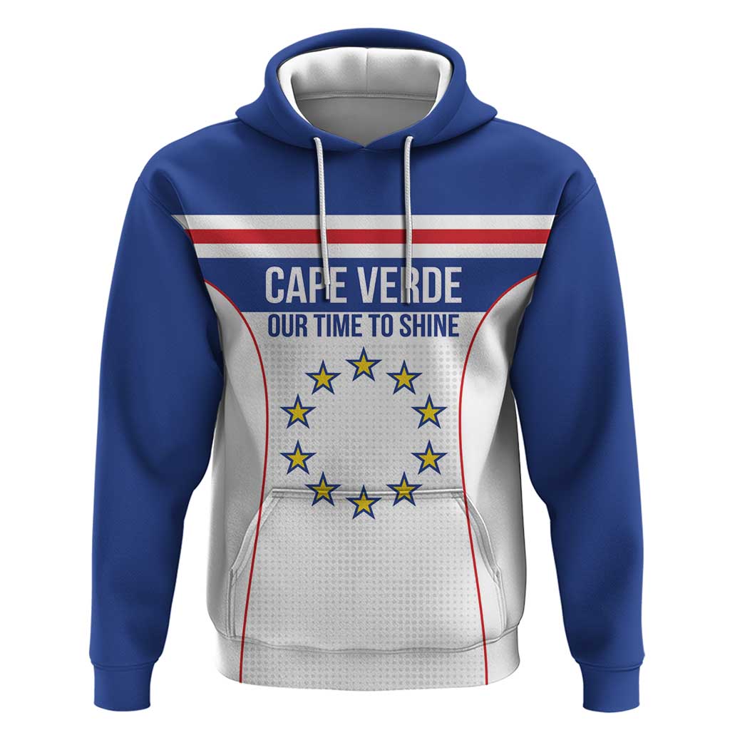 Custom Cape Verde Pride Hoodie Blue Sharks Rising - Wonder Print Shop