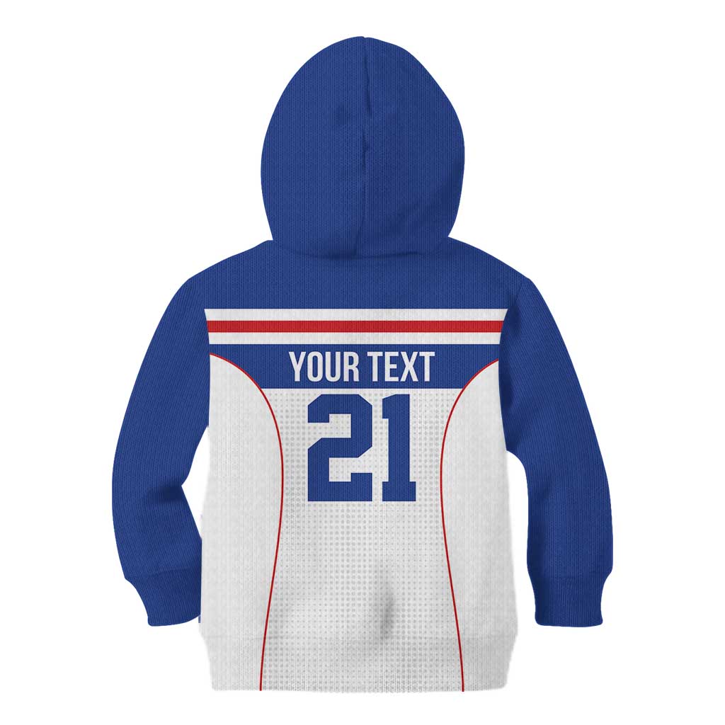 Custom Cape Verde Pride Kid Hoodie Blue Sharks Rising - Wonder Print Shop