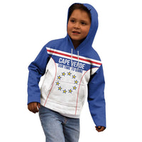 Custom Cape Verde Pride Kid Hoodie Blue Sharks Rising - Wonder Print Shop
