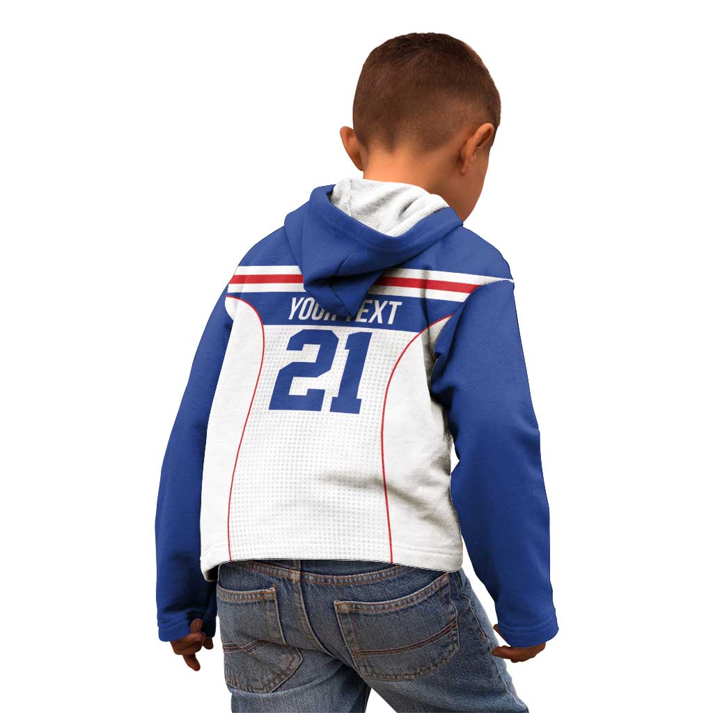 Custom Cape Verde Pride Kid Hoodie Blue Sharks Rising - Wonder Print Shop