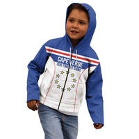 Custom Cape Verde Pride Kid Hoodie Blue Sharks Rising - Wonder Print Shop