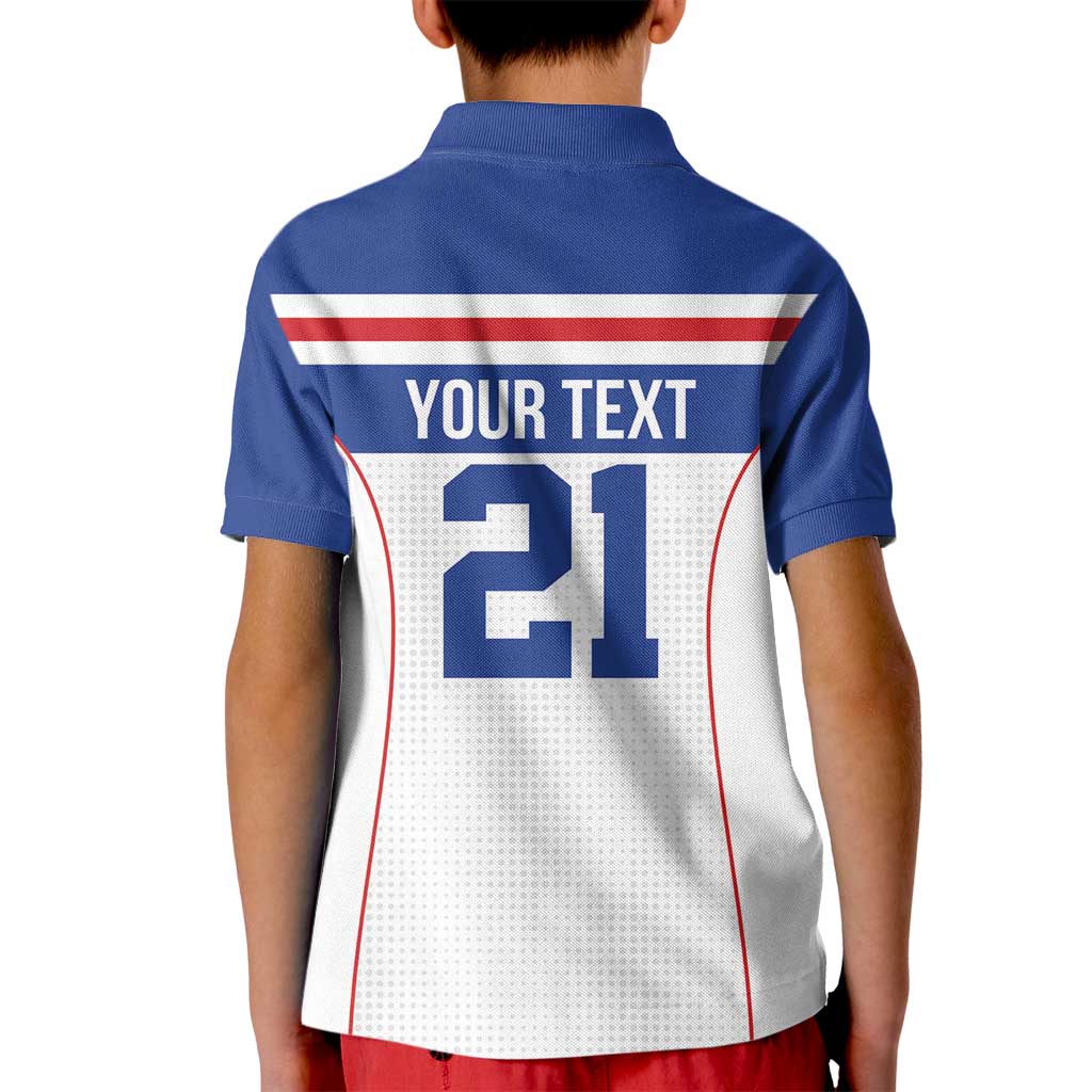 Custom Cape Verde Pride Kid Polo Shirt Blue Sharks Rising - Wonder Print Shop