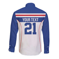 Custom Cape Verde Pride Long Sleeve Button Shirt Blue Sharks Rising - Wonder Print Shop