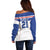 Custom Cape Verde Pride Off Shoulder Sweater Blue Sharks Rising - Wonder Print Shop