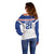 Custom Cape Verde Pride Off Shoulder Sweater Blue Sharks Rising - Wonder Print Shop