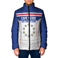 Custom Cape Verde Pride Padded Jacket Blue Sharks Rising - Wonder Print Shop