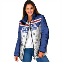 Custom Cape Verde Pride Padded Jacket Blue Sharks Rising - Wonder Print Shop