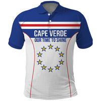 Custom Cape Verde Pride Polo Shirt Blue Sharks Rising - Wonder Print Shop