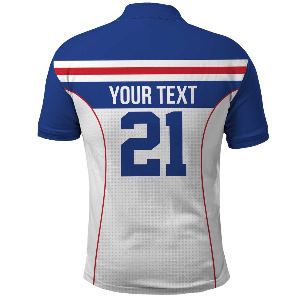 Custom Cape Verde Pride Polo Shirt Blue Sharks Rising - Wonder Print Shop