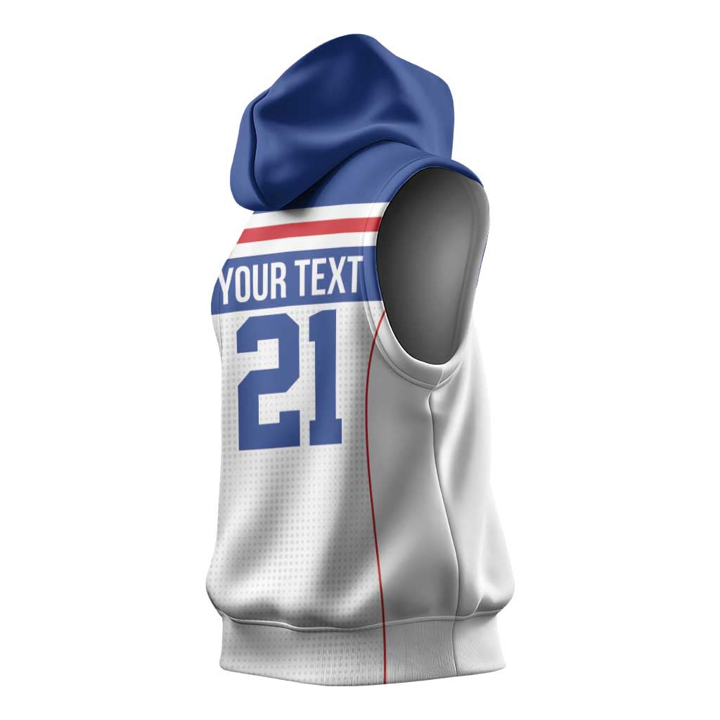 Custom Cape Verde Pride Sleeveless Hoodie Blue Sharks Rising - Wonder Print Shop