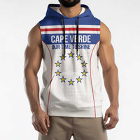 Custom Cape Verde Pride Sleeveless Hoodie Blue Sharks Rising - Wonder Print Shop