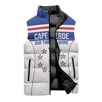 Custom Cape Verde Pride Sleeveless Puffer Jacket Blue Sharks Rising - Wonder Print Shop