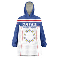 Custom Cape Verde Pride Wearable Blanket Hoodie Blue Sharks Rising - Wonder Print Shop
