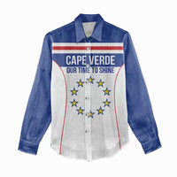 Custom Cape Verde Pride Women Casual Shirt Blue Sharks Rising - Wonder Print Shop