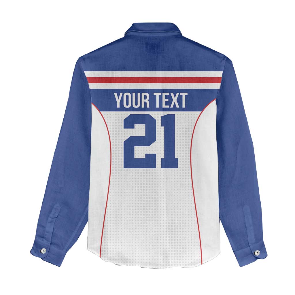 Custom Cape Verde Pride Women Casual Shirt Blue Sharks Rising - Wonder Print Shop