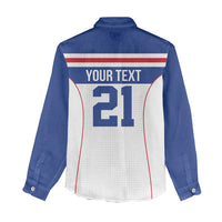 Custom Cape Verde Pride Women Casual Shirt Blue Sharks Rising - Wonder Print Shop