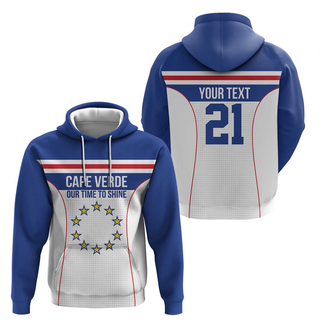 Custom Cape Verde Pride Zip Hoodie Blue Sharks Rising - Wonder Print Shop