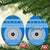 Personalised Fiji Marau Na Kerisimasi Ceramic Ornament Merry Christmas Tapa Pattern Blue Style LT9 - Wonder Print Shop