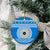 Personalised Fiji Marau Na Kerisimasi Ceramic Ornament Merry Christmas Tapa Pattern Blue Style LT9 - Wonder Print Shop