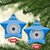 Personalised Fiji Marau Na Kerisimasi Ceramic Ornament Merry Christmas Tapa Pattern Blue Style LT9 - Wonder Print Shop