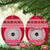 Personalised Fiji Marau Na Kerisimasi Ceramic Ornament Merry Christmas Tapa Pattern Red Style LT9 - Wonder Print Shop