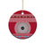 Personalised Fiji Marau Na Kerisimasi Ceramic Ornament Merry Christmas Tapa Pattern Red Style LT9 - Wonder Print Shop