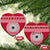 Personalised Fiji Marau Na Kerisimasi Ceramic Ornament Merry Christmas Tapa Pattern Red Style LT9 - Wonder Print Shop