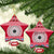 Personalised Fiji Marau Na Kerisimasi Ceramic Ornament Merry Christmas Tapa Pattern Red Style LT9 - Wonder Print Shop