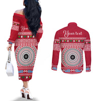 personalised-fiji-marau-na-kerisimasi-couples-matching-off-the-shoulder-long-sleeve-dress-and-long-sleeve-button-shirt-merry-christmas-tapa-pattern-red-style