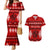 Personalised Tonga Kilisimasi Fiefia Couples Matching Mermaid Dress and Hawaiian Shirt Merry Christmas with Turtle Ngatu Pattern LT9 - Wonder Print Shop