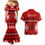 Personalised Tonga Kilisimasi Fiefia Couples Matching Mermaid Dress and Hawaiian Shirt Merry Christmas with Turtle Ngatu Pattern LT9 - Wonder Print Shop