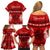 Personalised Tonga Kilisimasi Fiefia Family Matching Off Shoulder Short Dress and Hawaiian Shirt Merry Christmas with Turtle Ngatu Pattern LT9 - Wonder Print Shop