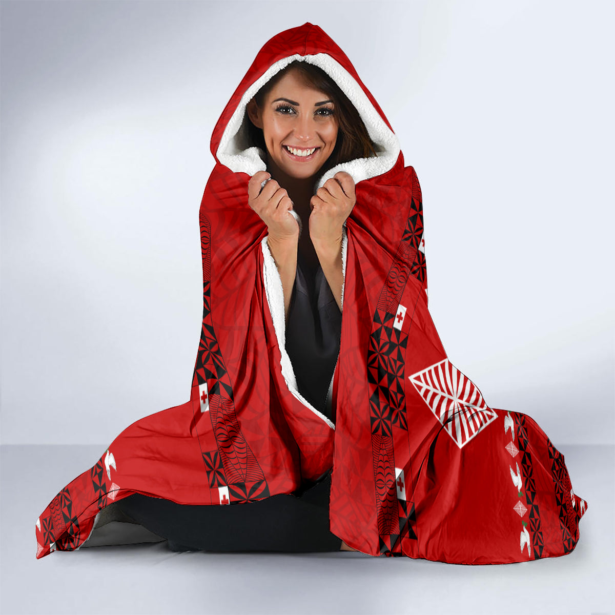 personalised-tonga-kilisimasi-fiefia-hooded-blanket-merry-christmas-with-turtle-ngatu-pattern
