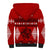 Personalised Tonga Kilisimasi Fiefia Sherpa Hoodie Merry Christmas with Turtle Ngatu Pattern - Wonder Print Shop