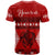 Personalised Tonga Kilisimasi Fiefia T Shirt Merry Christmas with Turtle Ngatu Pattern - Wonder Print Shop
