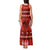 Personalised Tonga Kilisimasi Fiefia Tank Maxi Dress Merry Christmas with Turtle Ngatu Pattern - Wonder Print Shop