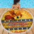 PNG Hamamas Krismas Beach Blanket Papua New Guinea Bird Of Paradise Merry Christmas Gold Style LT9 - Wonder Print Shop